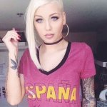 sexy spanish girl with sidecut