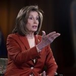 Pelosi hand outstretched