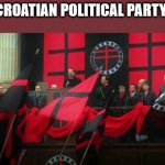 V for Vendetta | AVERAGE CROATIAN POLITICAL PARTY MEETING: | image tagged in v for vendetta | made w/ Imgflip meme maker