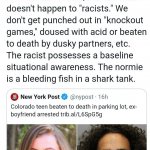Racism is racial self preservation