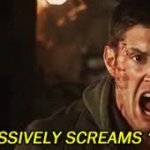 Supernatural screams meow GIF Template