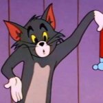 Tom and Jerry Tom Shrugging With Hammer meme