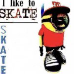 i like to skate minion blank