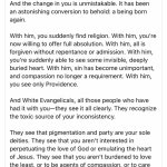 An open letter to white evangelicals meme