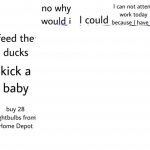 Ducks, baby, or lightbulbs