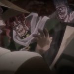 Kakyoin, Polnareff, and Jotaro laughing