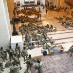 National Guard protecting the Capitol from trumpists