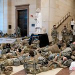 National Guard protecting the Capitol from trumpists