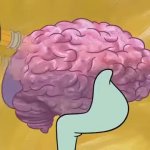 Squidward smooth brain GIF Template