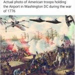 Revolutionary War airplane meme