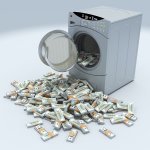 Money laundering washing machine