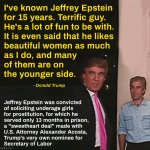 Trump and  Jeffrey Epstein 15 years BFFs