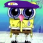 sad waluigi spongebob