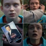 Max’s Favorite Song | image tagged in max's favorite song,never gonna give you up,rick astley,stranger things,cassette tape | made w/ Imgflip meme maker