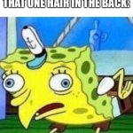 ? | ME: COMBS HAIR;

THAT ONE HAIR IN THE BACK: | image tagged in triggerpaul | made w/ Imgflip meme maker