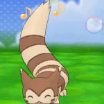 Excited Furret GIF Template