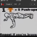 upvote pushups meme