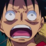 Shocked Luffy at Wano meme