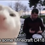 Vibin to Minecraft soundtrack | Vibin’ to some Minecraft C418 “Strad” | image tagged in gifs,funny,memes,minecraft,music,c418 | made w/ Imgflip video-to-gif maker