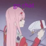 gn chat but it's zero two <3 meme