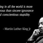 Martin Luther King Jr. quote on stupidity