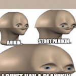 Anakin Start Panakin (Stonks Version) meme