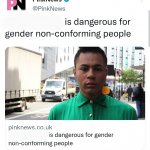 Pink News Headline 'Dangerous for GNC'