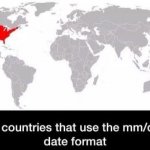 Countries that use mm dd yyyy format
