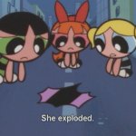 Powerpuff girls Bunny exploded