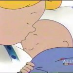 Caillou getting him some from Julie on WETA Kids