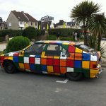 Rubik's cube car meme
