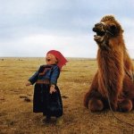 Laughing Mongolian Girl