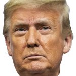 Trump head with transparency