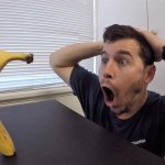 Man shocked at banana original meme