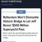 Jeff Bezos yacht stuck