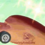 Dababy Car driving in Rainbow Road GIF Template