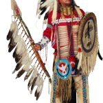 Plains Indian Warrior with transparency