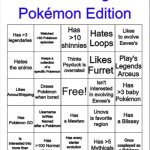 BMO's Pokémon Bingo meme