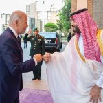 Joe Biden and Saudi Crown Prince Mohammed bin Salman meme