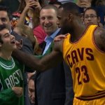 LeBron James and disabled Boston fan