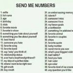 Send me numbers