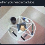 Bob Ross art advice meme