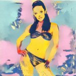 Kylie panties AI art