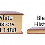 White History vs black jokes meme