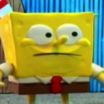 spongebob with clay meme