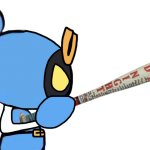 Magnet Bomber with a baseball bat