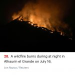 Forest fire in Spain