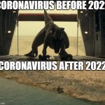 Bye bye COVID | CORONAVIRUS BEFORE 2022; CORONAVIRUS AFTER 2022 | image tagged in ghost before and after,coronavirus,covid-19,2022 | made w/ Imgflip meme maker