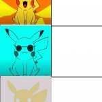 Pikachu becoming canny meme