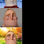 Mr incredible becoming cold to hot true version meme